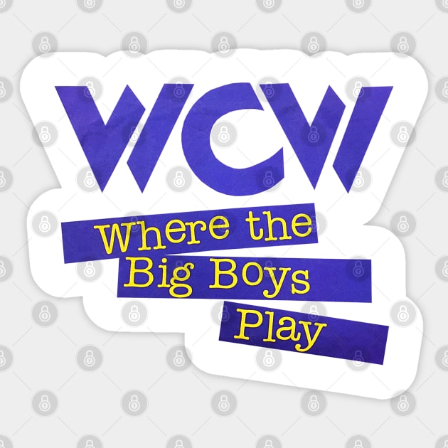 WCW Wrestling - Where the Big Boys Play Sticker by nicklower